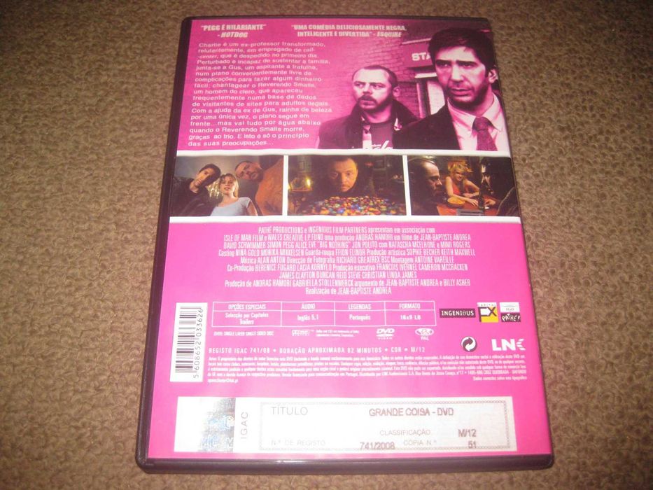 DVD "Grande Coisa" com Simon Pegg