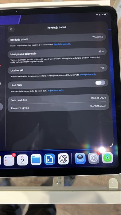 Ipad air 13” M2 jak nowy.