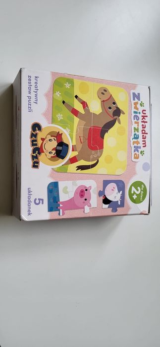 Puzzle zwierzątka 4-elementowe dla dwulatka