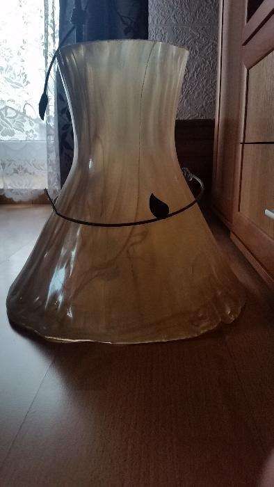 Lampa sufitowa grube szklo kuchania salon