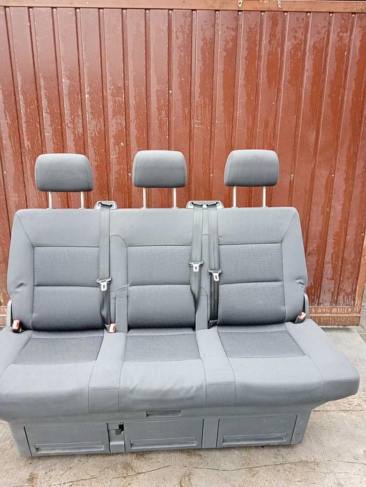 VW Transporter T5 fotel kanapa tył trzeci rząd składana T5 lift Multivan