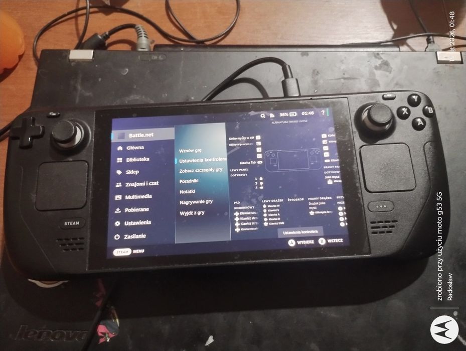 Steamdeck 512GB LCD, futerał, ładowarka, microSD 512GB