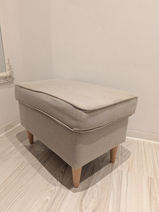 Ikea Strandmon Podnóżek  beżowy taupe
