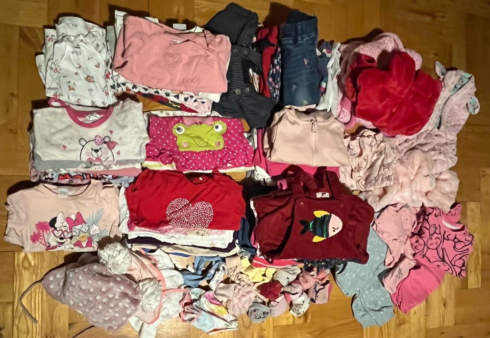 Paczka/ paka ubrań/ ubrania dla dzieci/ dziewczynki rozmiar 86