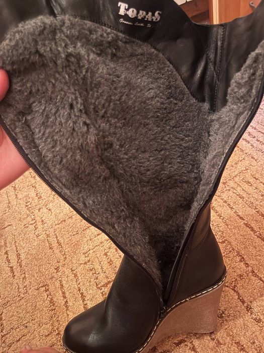 Зимові сапоги з натуральної шкіри