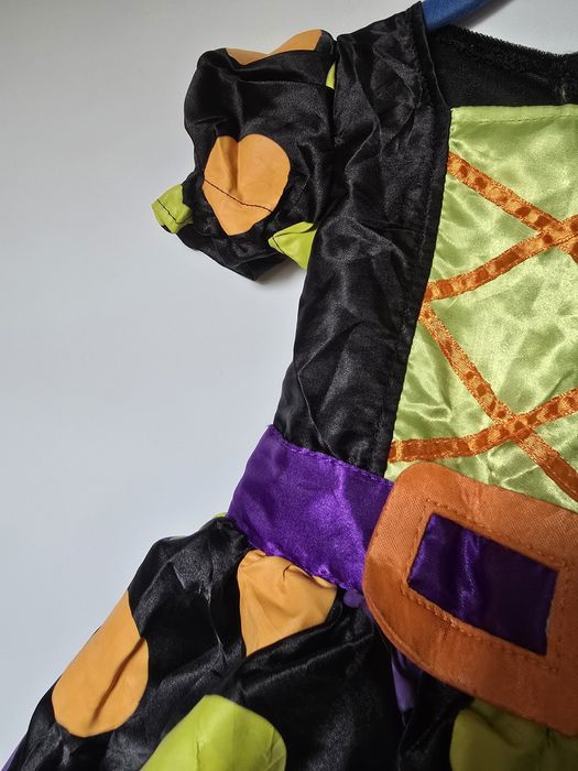 Czarownica wiedźma r. 74 sukienka kapelusz przebranie karnawał