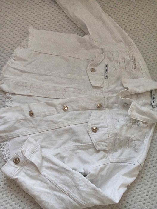 kurtka jeansowa S - M Biala, Granatowa