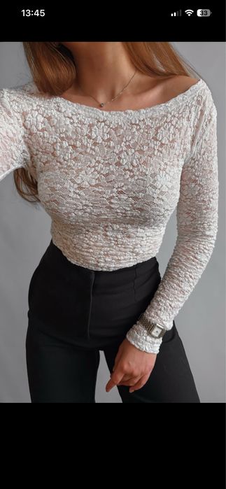 Нова неймовірна мереживна блуза (лонгслів)