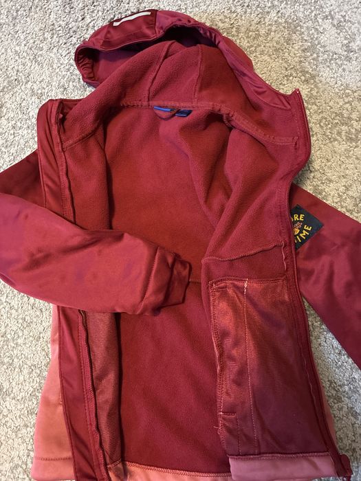 Zestaw kurtka + kamizelka puchowa + softshell 122/128