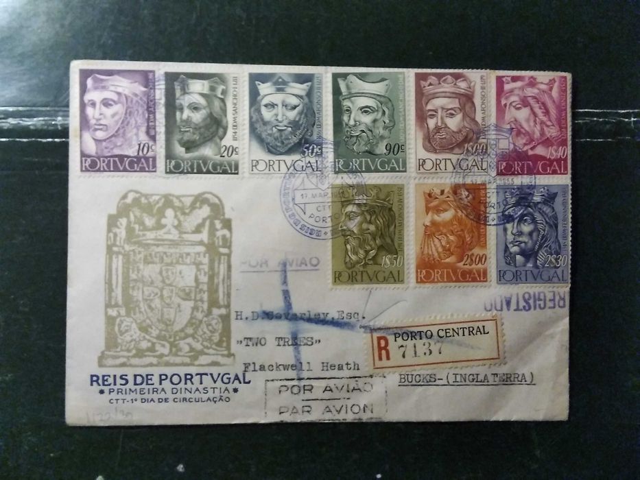 1955 FDC Reis De Portugal 1° Dinastia