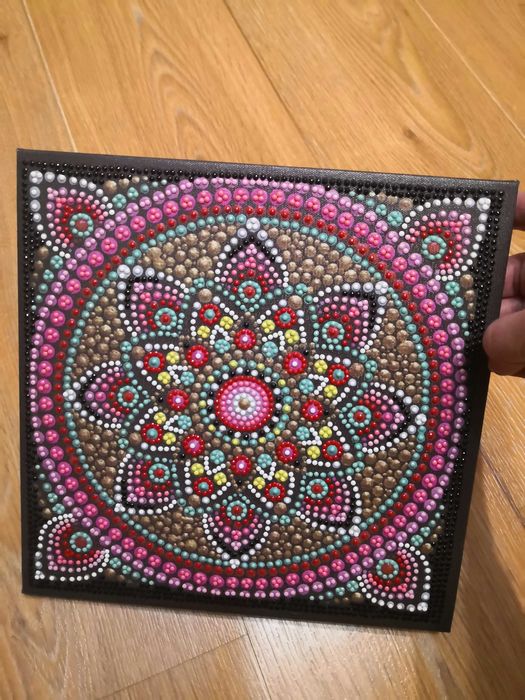 Mandala - haft diamentowy.