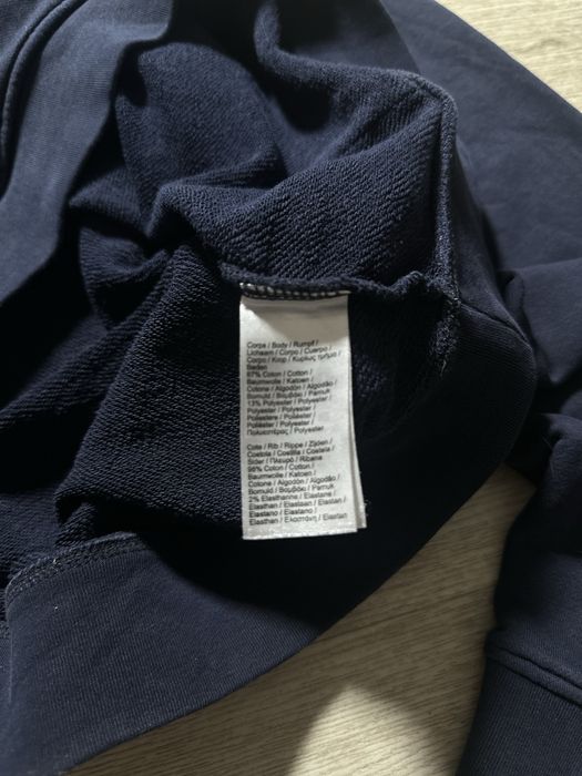 Худі Lacoste синє велике лого
