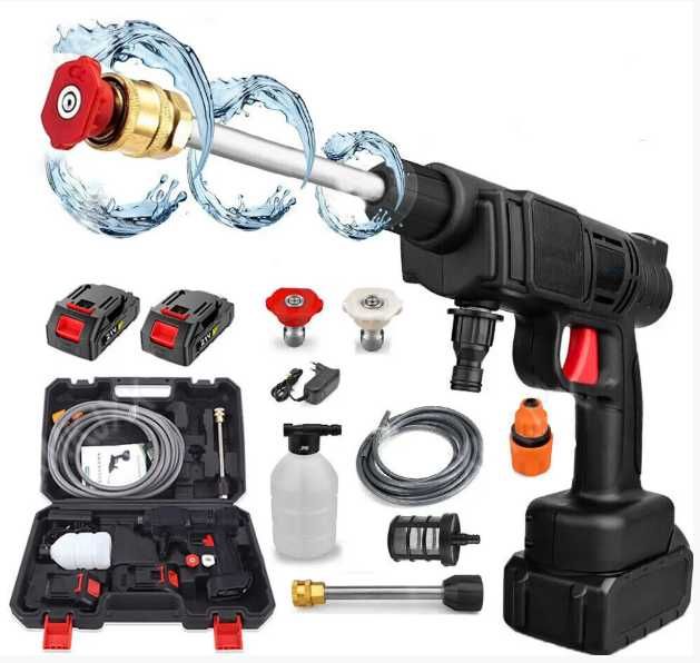 Мойка высокого давления 48 V c двумя аккумуляторами в кейсе 1000 W: 890 ...