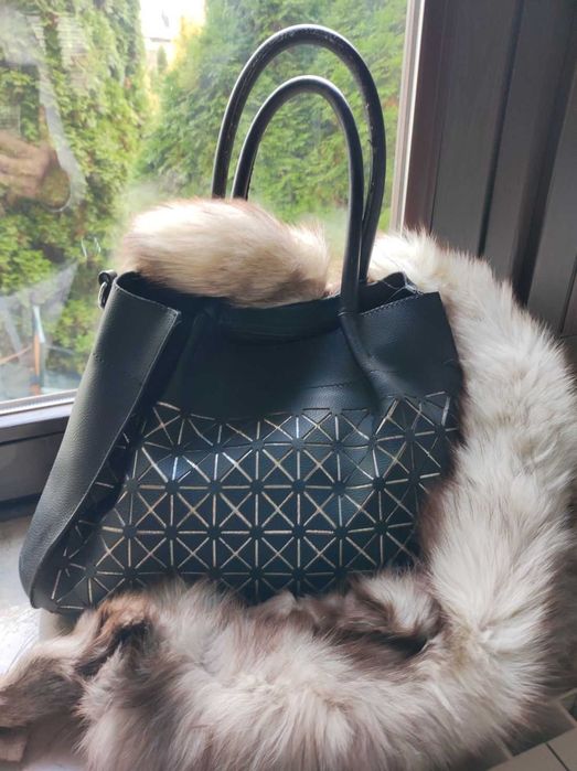 torebka do ręki shopper worek elegancka zdobiona tłoczony wzór