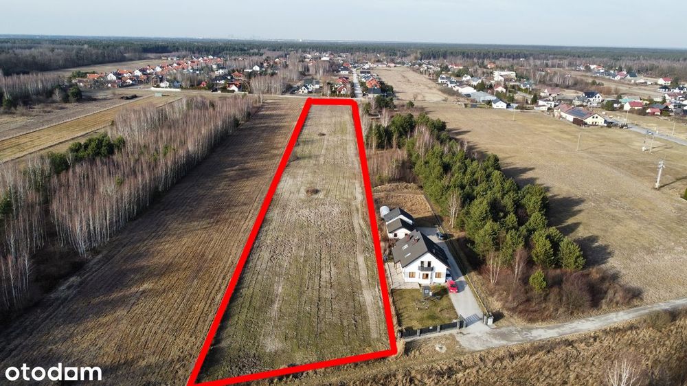 DZIAŁKA INWESTYCYJNA 13 500 m² – USTANÓW Chojnowski Park Karajobrazowy