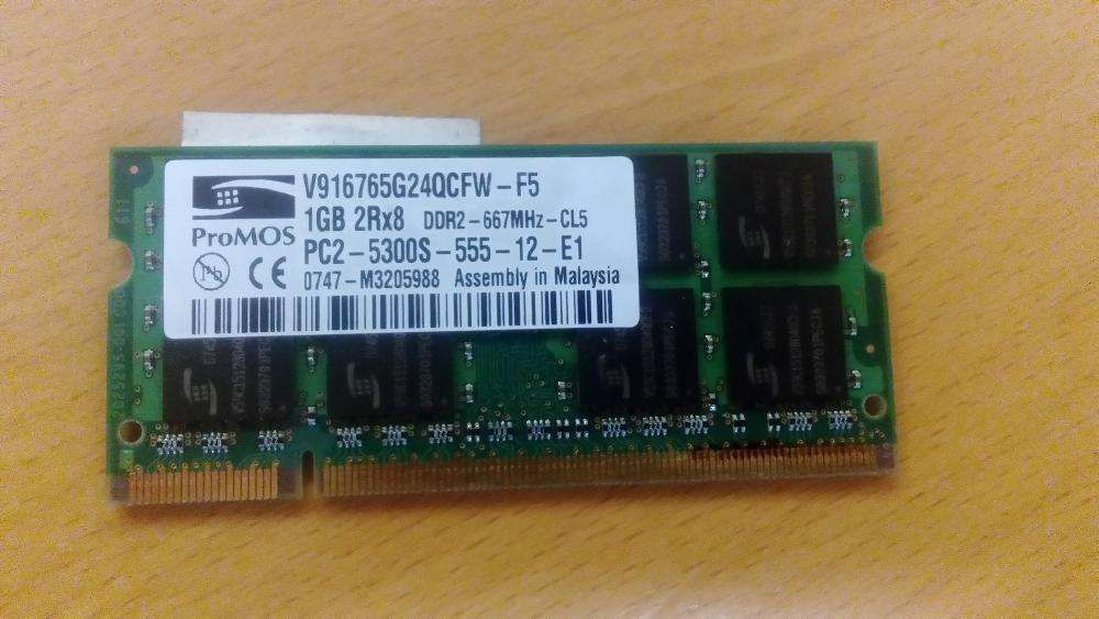 Memoria 1GB DDR2 para portatil64551972728065120
