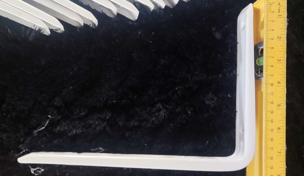 20 suporte para prateleiras branco 20*25cm