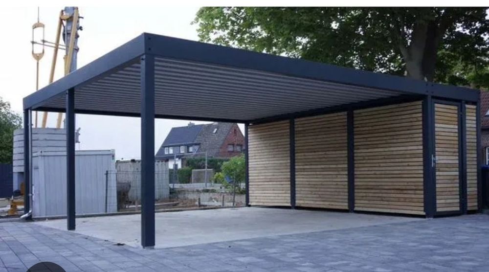 Навесы любой сложности (лофт, Hi- Tek, односкатные, арочные)