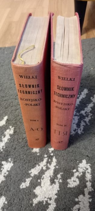 Wielki Słownik techniczny polski rosyjski, 1962