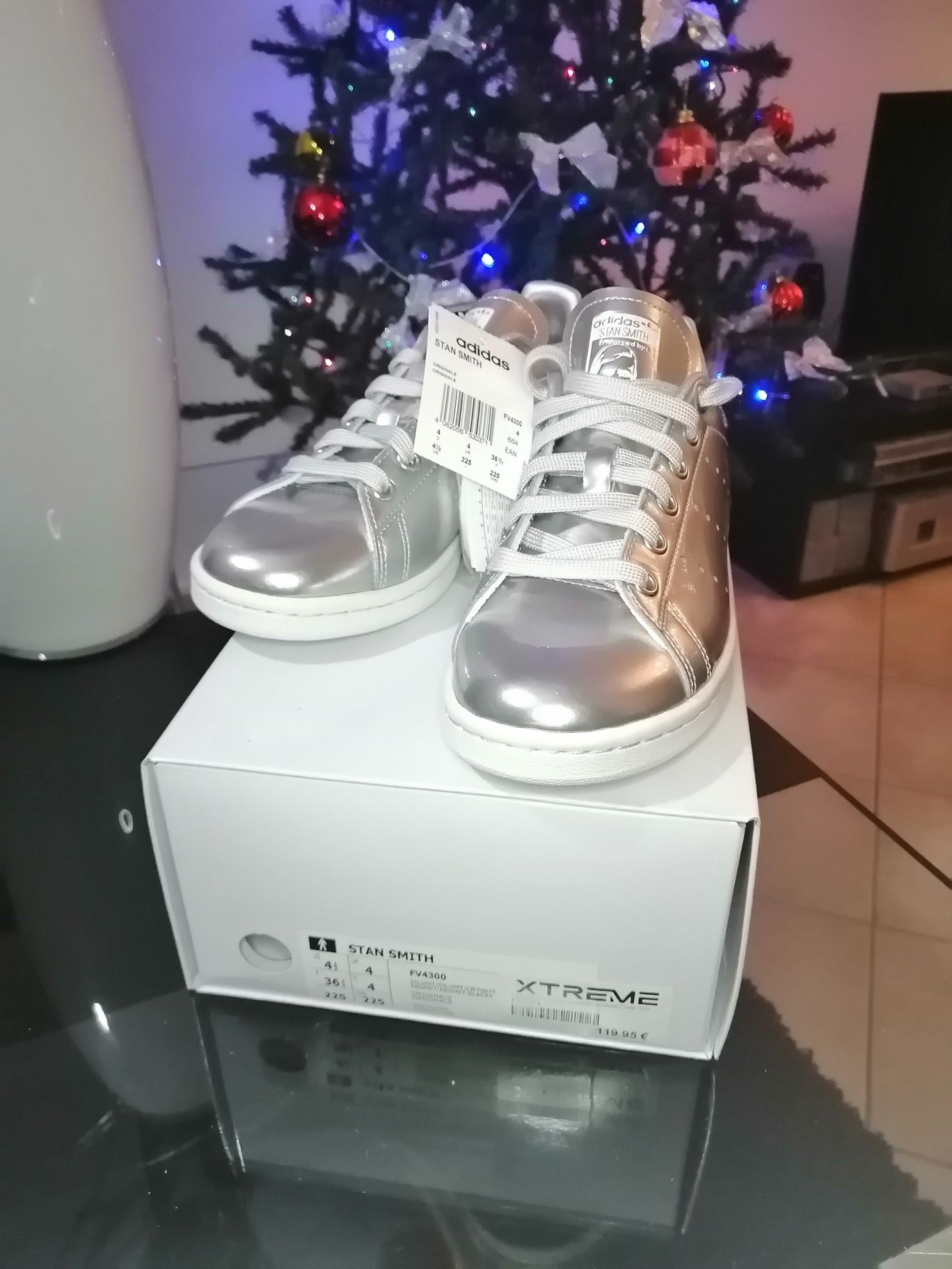 Stan smith cheap prateadas