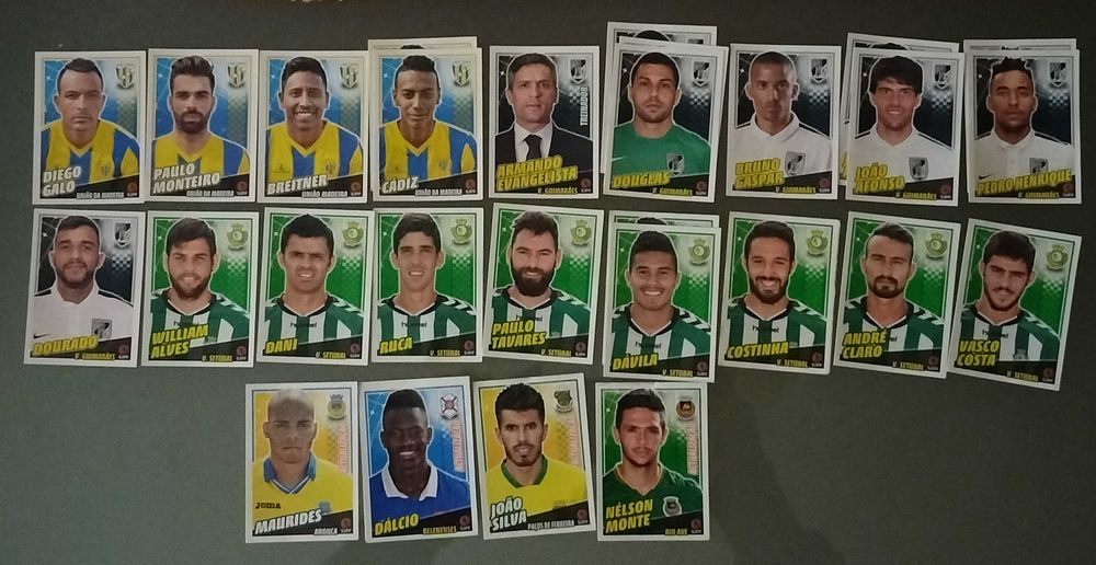 Lotes de cromos "Futebol 2015/16" (listas na última foto)