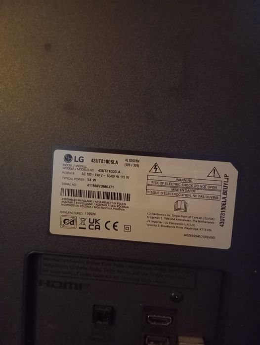 VENDO Smart TV marca LG