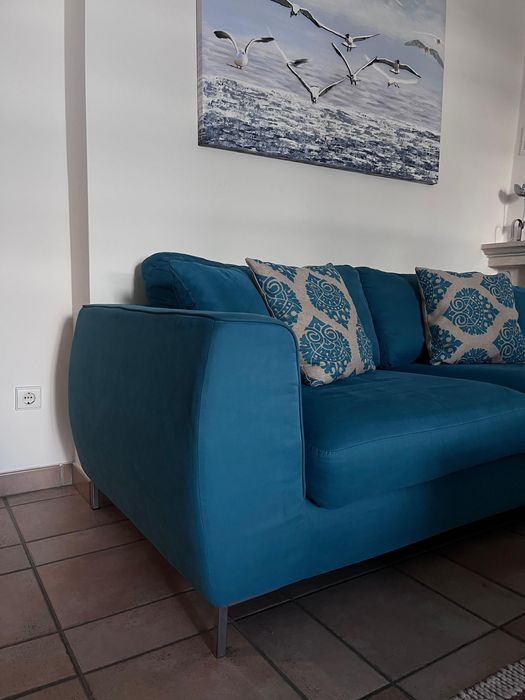Sofá de 4 lugares Azul