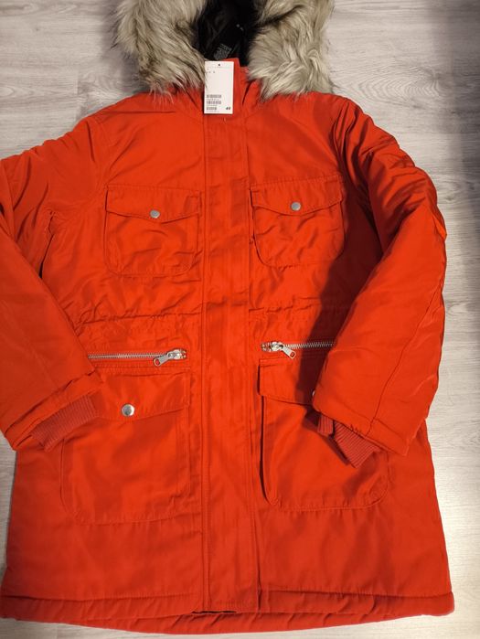 Kurtka puchowa zimowa damska , Płaszcz Parka rozmiar 36 S