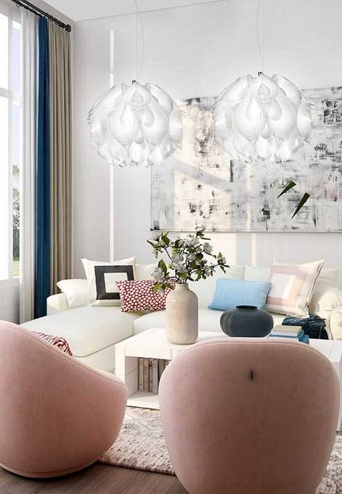 SLAMP - candeeiro suspenso FLORA silver