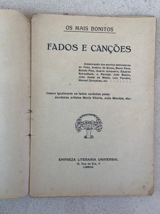 “Os Mais Bonitos Fados e Canções”