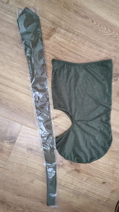 Kominiarka i krawat wojskowy koloru khaki nowe
