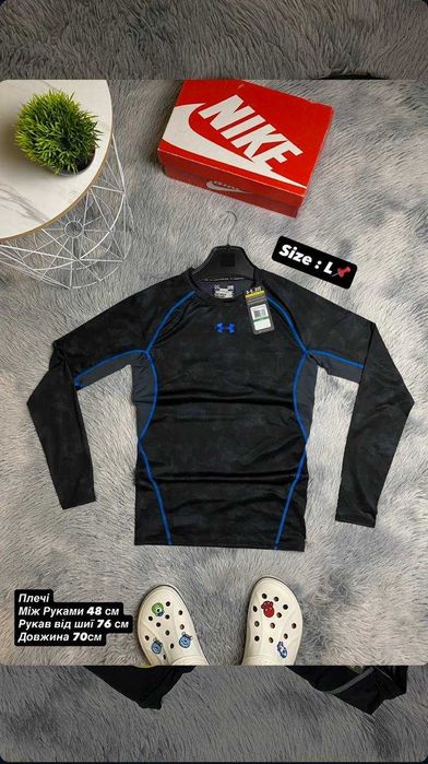 Продам мужская компрессионная футболка Under Armour new L розмір чорна