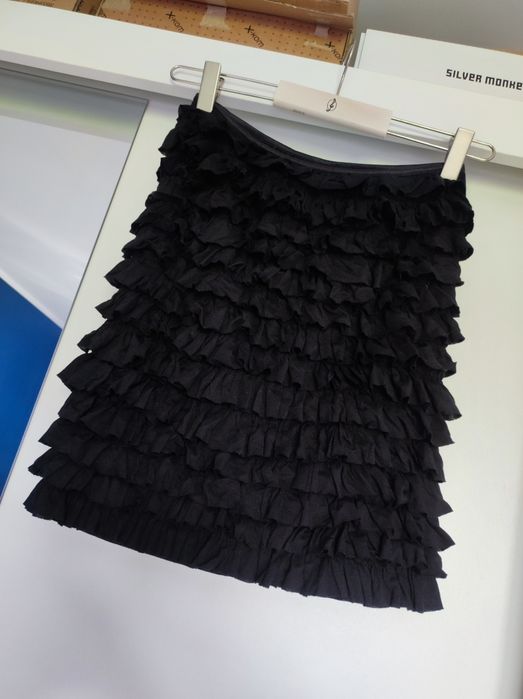 Czarna damska/dziewczęca spódnica z falbankami S/M Amisu