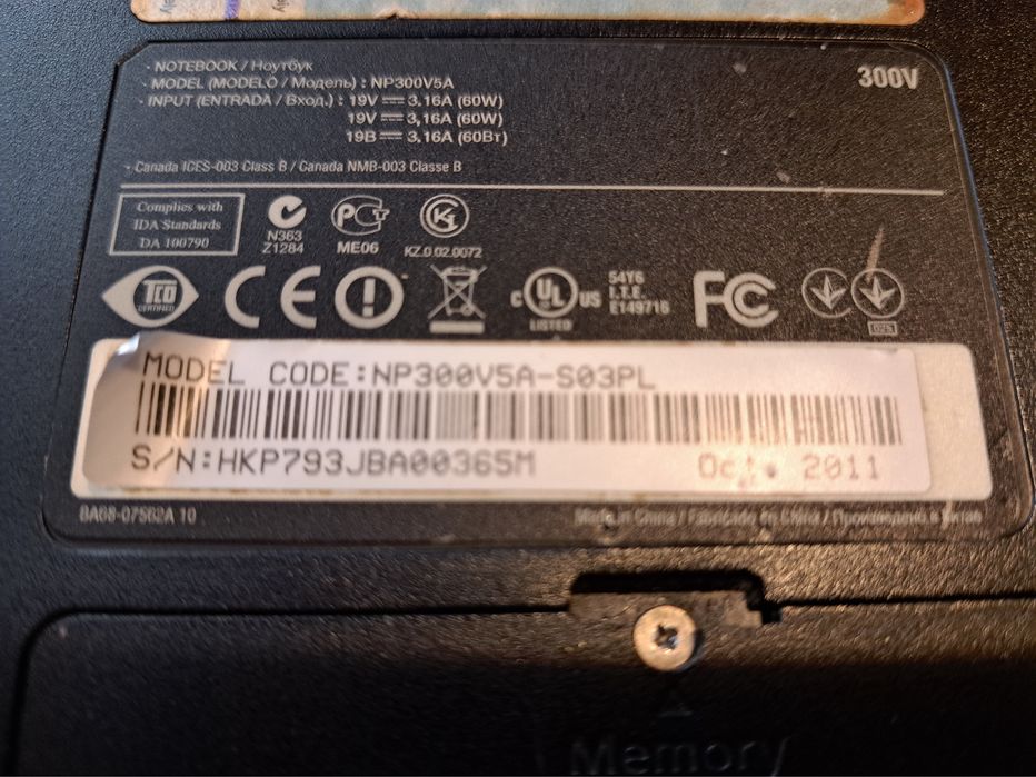 Laptop Samsung NP300