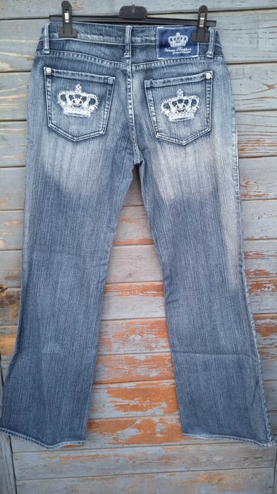 Victoria beckham Jeansy Straight Leg spodnie 31 made in usa dla dżagi