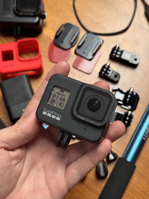 Gopro Hero 8 Black Baterie Ładowarka Akcesoria
