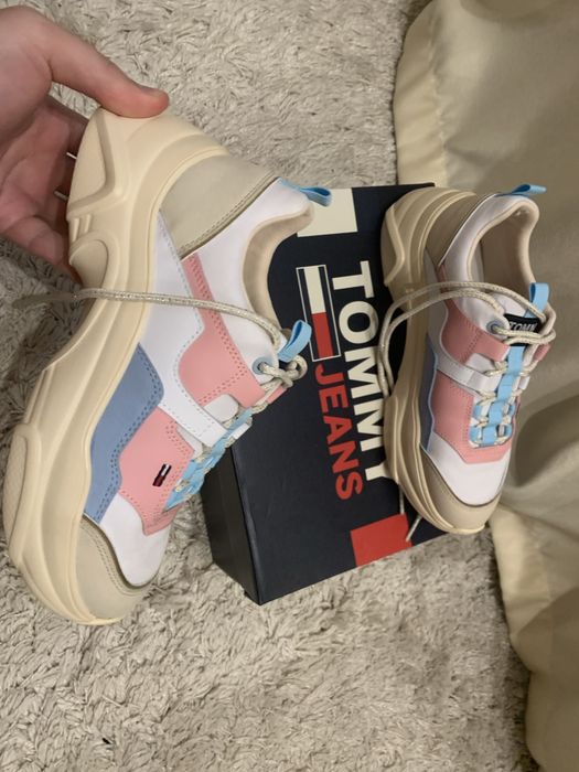 Новые Кожаные Женские Кроссовки Tommy Hilfiger 37(Покупались 7499)