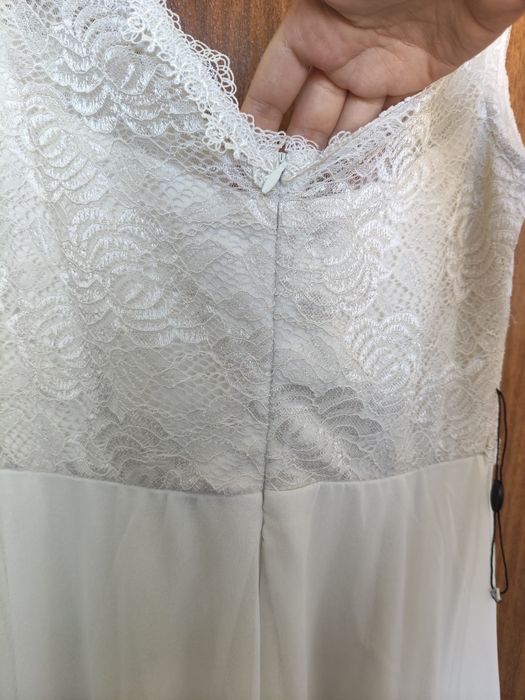 Vestido de noiva simples, tamanho 38