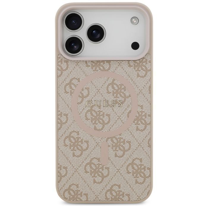 Etui Guess 4G Ring Classic Logo MagSafe  do iPhone 17 Pro Max różowy