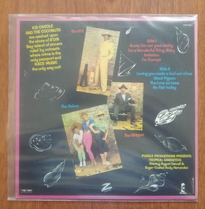 Kid Creole & The Coconuts disco de vinil "Tropical Gangsters"