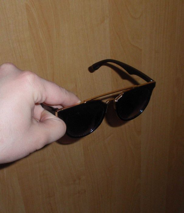Черный солнцезащитные очки Ray Ban CWS Black Gold Polo Ck ORIGINAL 14 см