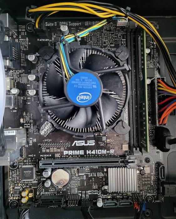 Комплект s1200 Asus Prime H410M-R + Core i3-10100F + 16GB DDR4 3200mhz Micron