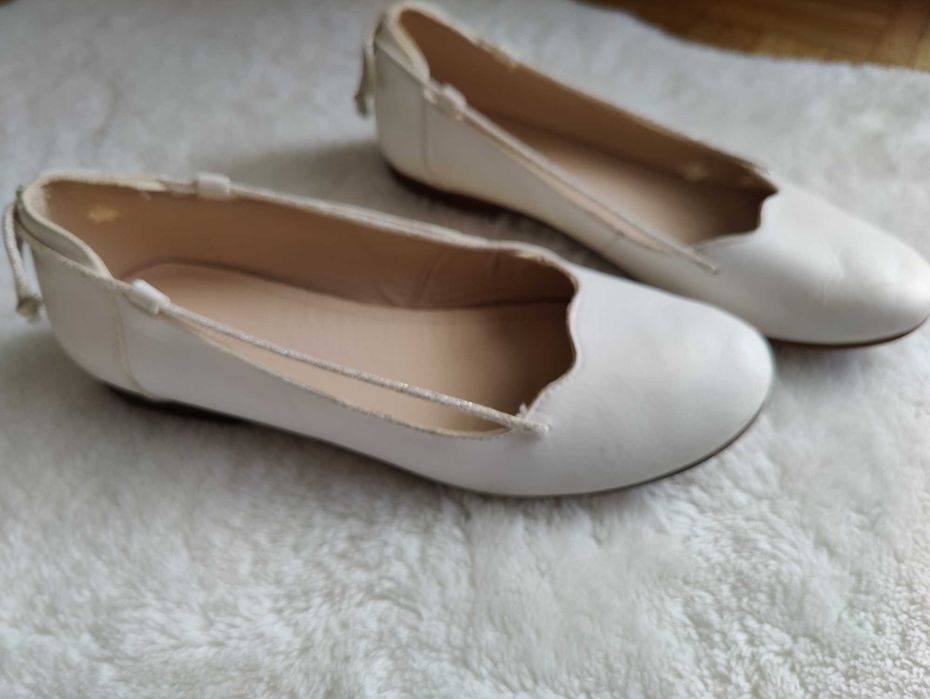 Baleriny skórzane, Zara, rozm. 36