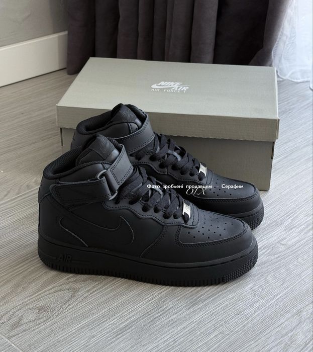 36-45 Nike Air Force 1 Mid '07 Black (NEW IN BOX)