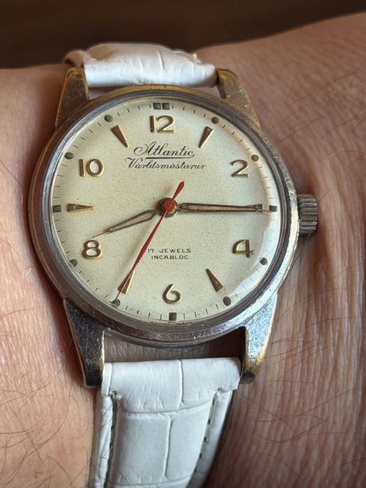Atlantic Worldsmasterur 17jewels, rozmiar 36/46mm, piękny stan