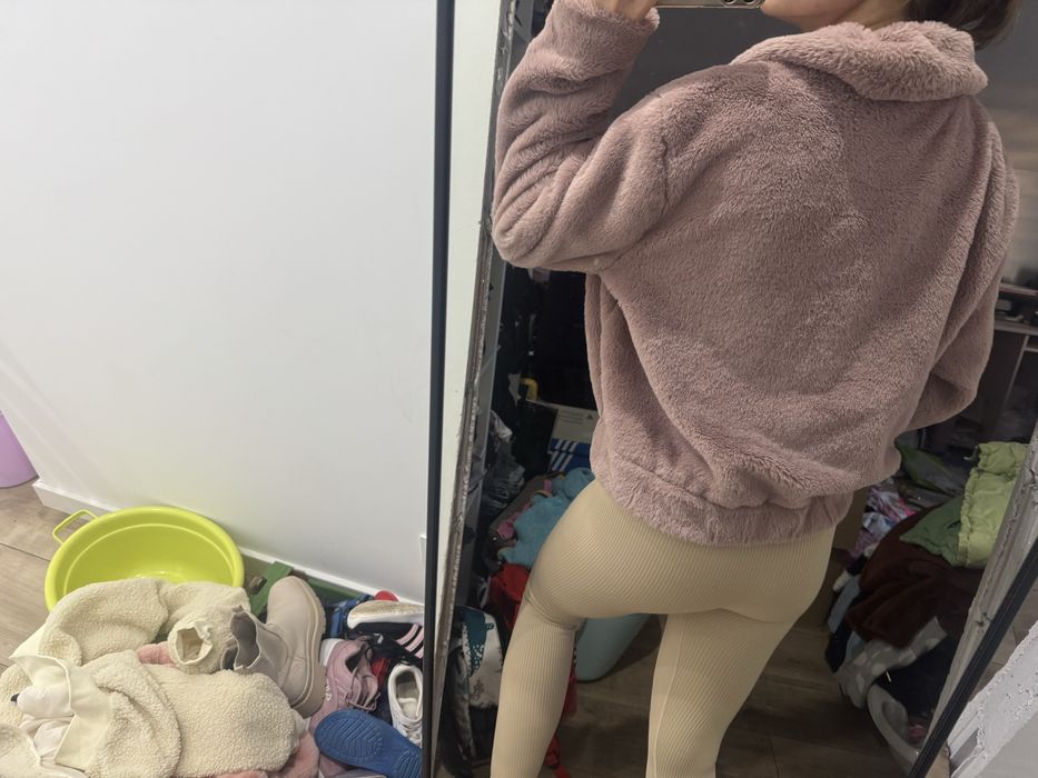 Kurtka miś baranek róż Primark jak nowa