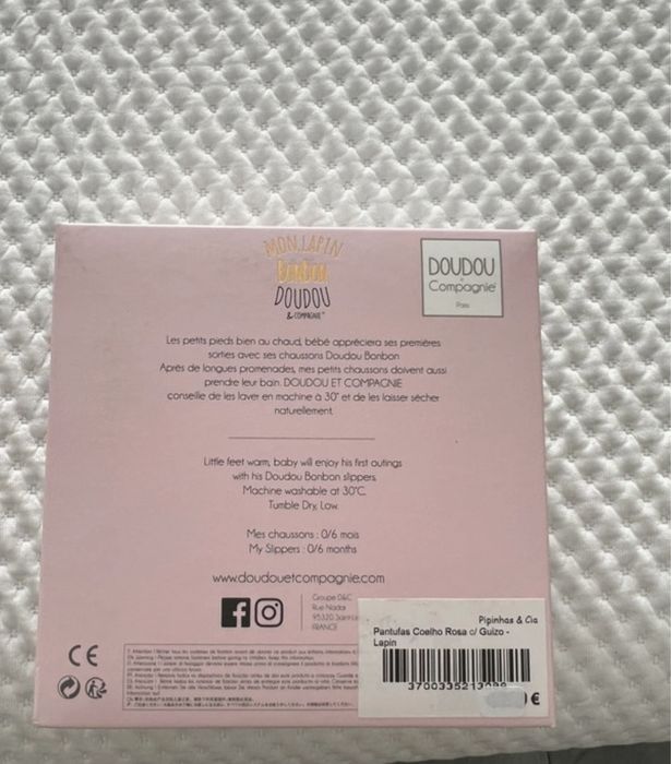 Pantufas super fofinhas dos 0 aos 6 meses com guizo