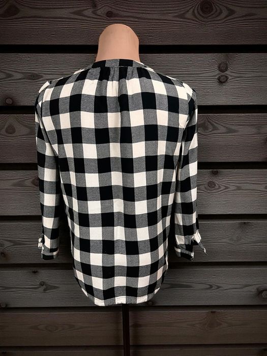 Levi’s roz. XS damska bluzka czarno biała krata wiskoza