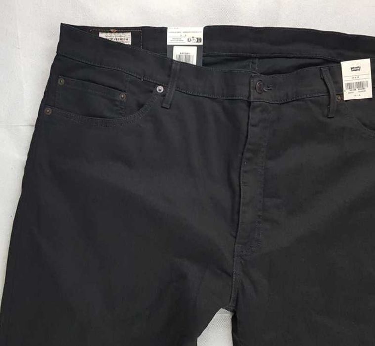 Czarne jeansy Levi's 511 Slim męskie Big&Tall nowe Levisy duże W46/L34