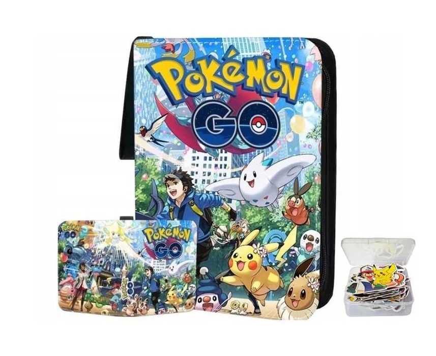 pokemon album na 400 kart różne wzory + naklejki gratis